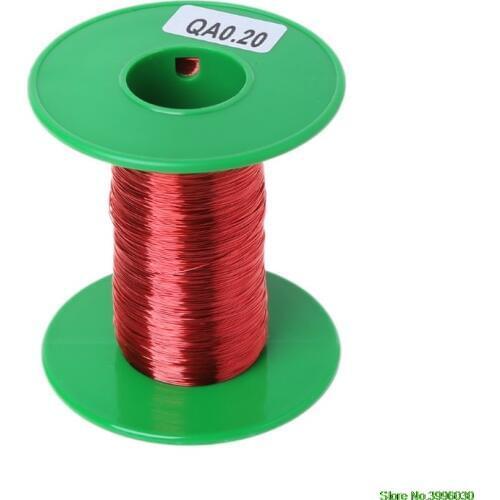 100m QA Polyurethane Enameled Copper Wire 0.2mm Welding Wires Coil Winding