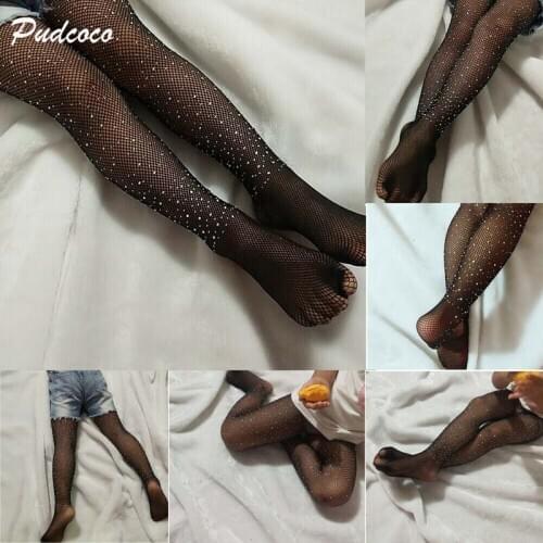 2019 Brand Fashion Kids Girls Fishnet Tights Stockings Pants Bling Bling Hosiery Pantyhose Girls Tights