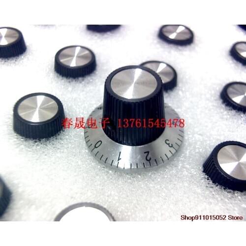 5 PCS digital digital potentiometer knob knob diameter 6 mm calibration circle button