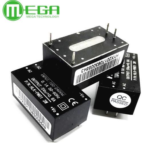 5pcs HLK-PM01 AC-DC 220V to 5V Step-Down Power Supply Module Intelligent Household Switch HLK-PM03 HLK-PM12 HLK-5M05 HLK-5M12