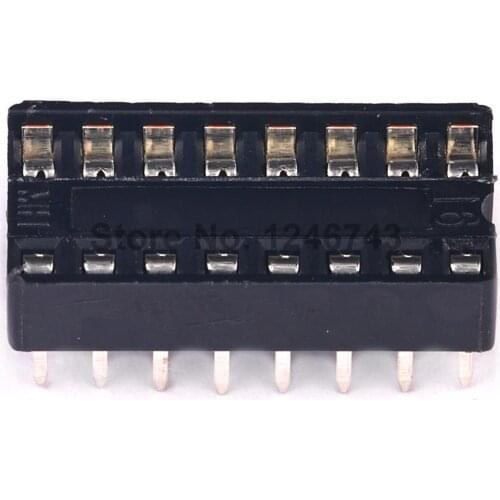 50PCS IC Integrated Circuit 16 Pin DIP IC Sockets