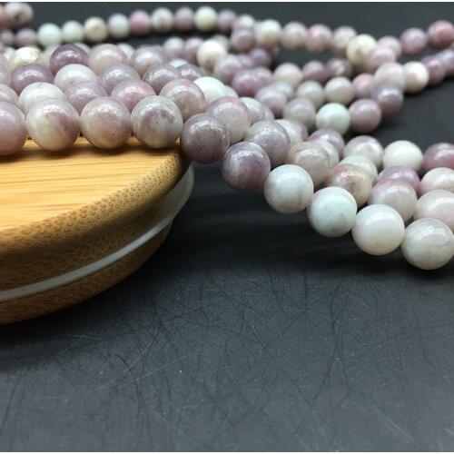 1 Strand Natural Lilac Beads Gradient Purple Color Round Strand Charm Spacer Jewelry Making Oorbellen DIY Ornamental Findings