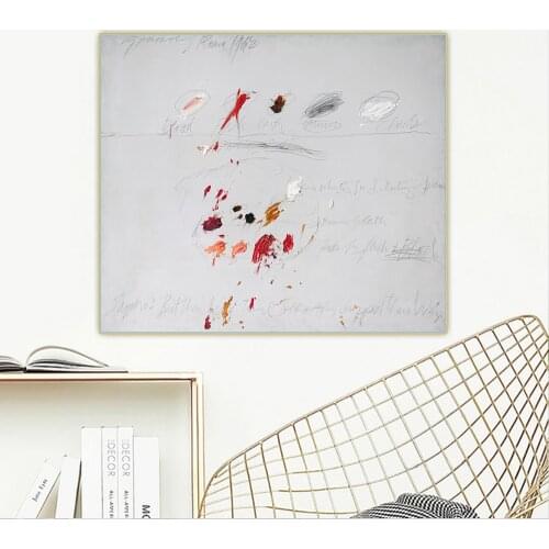 Citon Cy Towmbly《Untitled.23》Canvas Art Oil Painting Artwork Poster Decorative Picture Wall Hanging Decor Home Decoration