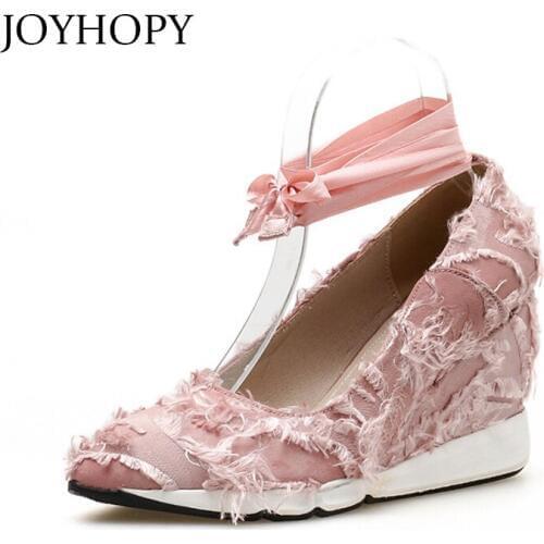 Женские туфли на скрытой платформе JOYHOPY China At AliExpress
