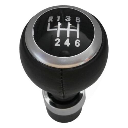 Car Shift Gear Knob With Geninue Leather 5 Gear 6 Speed For VW Passat B6 B7 CC 3C Golf 4 Mk4 Golf 5 Golf 6 Caddy Audi A3 Audi A6