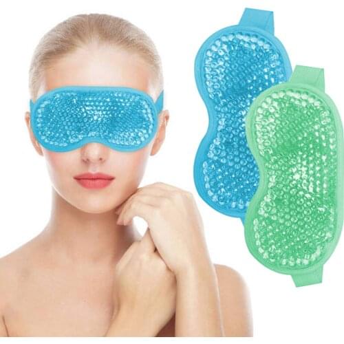 Ice gel Eye mask gel beads hot and cold therapy sleep mask for headache Dark Circles Cooling Eye Relaxing Gel Mask Skin Care