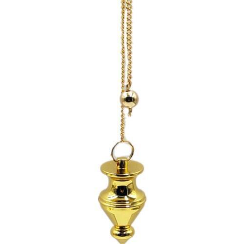 Pendulum pendant necklace Dowsing Healing Pyramid spiritual Reiki pendulums for dowsing Copper meatl Charms Chakra Amul