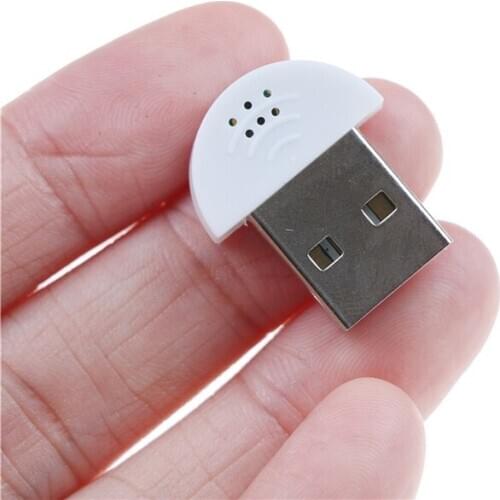 Mini Portable USB 2.0 Microphone Studio Speech MIC Audio Adapter Driver for Laptop/Notebook/PC/MSN/Skype