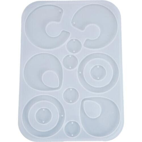 Crystal Epoxy Resin Mold Earrings Pendants Casting Silicone Mould DIY Craft Tool