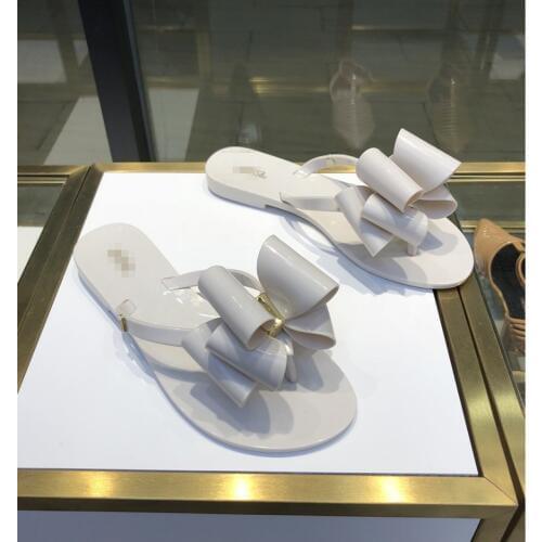 2020 New Melissa Women Slippers Bow Slides Summer Beach Shoes Woman Slippers Adult Ladies Melissa Sandals 35-40