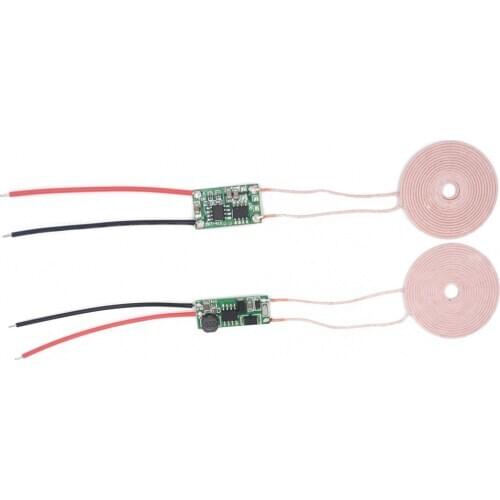Taidacent 5V 1A Output Wireless Charger Receiver Module 9V 12V Input Wireless Power Supply Module Coil Induction Charger PCB