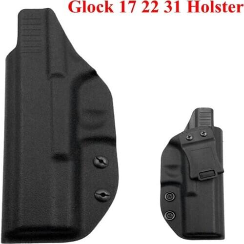 Tactical Kydex IWB Holster For Glock 17 22 31 Gun Inside The Waistband Concealed Gun Carry Case Gun Belt Holster