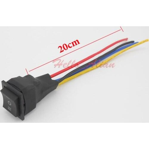 High Power 20A 20cm CW CCW OFF Reversible Switch 3-way Button Control Push Button For DC Motor/ Pump
