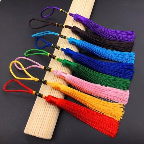 XUNZHE 5 PCS 21CM Ancient wind tassel Silk Tassel Charms Pendant Necklace Earring Detection for Jewelry DIY borlas de algodon