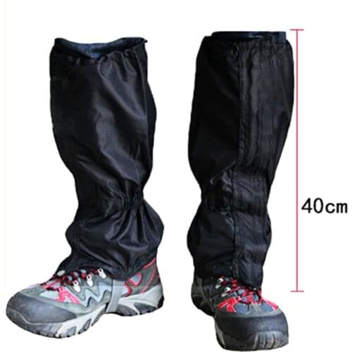 1 Pair Waterproof legging gaiters Ski Outdoor Hiking Walking Climbing Hunting Snow Ripstop Polainas Impermeables