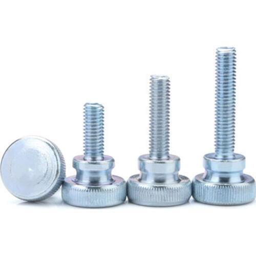 10pcs M4 GB834 hand screw Big head knurled screw High head round bolt 6mm-30mm Length