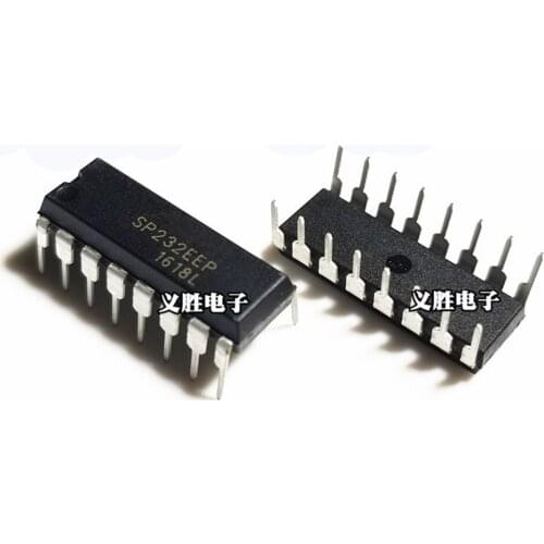 10PCS SP232EEN SOP16 SP232EEP In-Line DIP16 Instead Of MAX232EPE Transceiver Chip