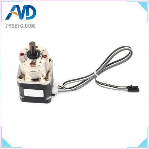 2pcs 4-lead Nema17 Stepper Motor 42 motor Extruder Gear Stepper Motor Ratio 5.18:1 Planetary Gearbox For QR Extruder