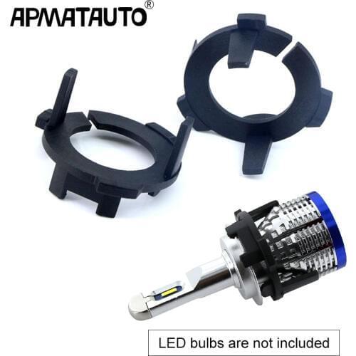 2pcs LED H7 Adapter Headlamp Headlight Replacement Bulb Holder for VW NEW Lavida Gran Lavida Touran Tiguan