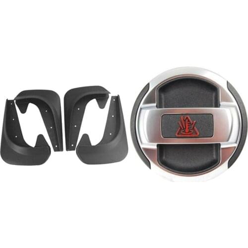 5 Pcs Car Accessories: 1 Pcs Coolant Expansion Tank Cap Lid & 1 Pcs Universal Mud Flaps Mudguards