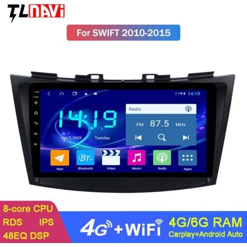 Android 9.0 IPS DSP CARPLAY 4G+64G Car dvd player for SUZUKI SWIFT 2010-2016 CAR DVD GPS Navigation System