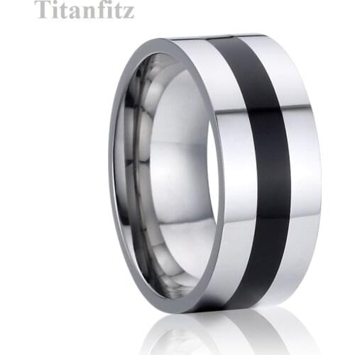 Big Large Man Masculine black wedding couple rings for men marriage anniversary fashion finger ring male