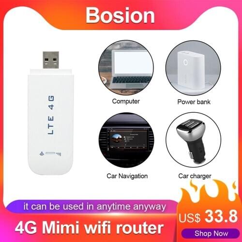 Bosion LTE Sim Card Data USB Router 4G Wifi Router Wireless USB Car modem 4G wifi Sim Card Stick Mobile Hotspot/Dongle/wifi