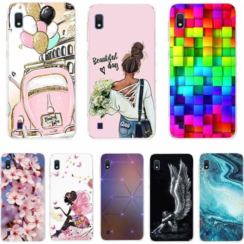 Case For Samsung Galaxy A10 S Phone Case Silicone Soft TPU Cover For Samsung A10 A10s Cute Flower Bumper