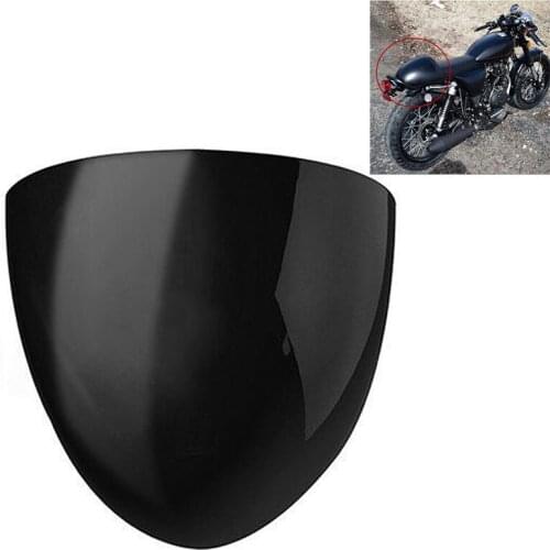 Black ABS Cover Rear Seat Cowl Cover Durable Motorcycle Racer Compartment Seat Pratical Universal Cafe Racer Compartment Seat