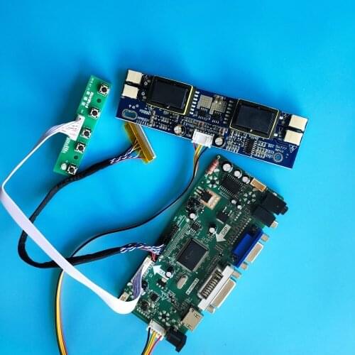 Kit for LM170E01-A4/LM170E01-A5 HDMI+DVI+VGA LCD Audio driver board Controller Board Dispiay panel 1280x1024 30pin 4 lamps