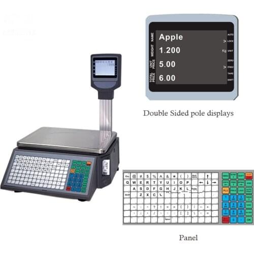 HSPOS 30kg Electronic Digital Scale Weighting Balance Cash Register Label Scale for Shop HS-BS16