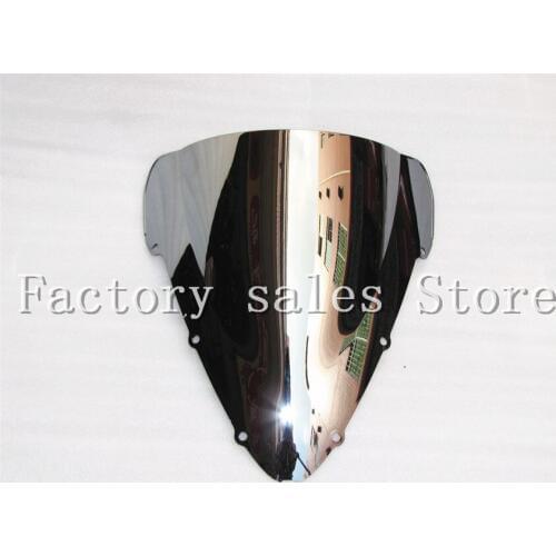 HotSale For Honda CBR 600 F4I CBR600 f4i 2001 2002 2003 2004 2005 2006 2007 silver Windshield WindScreen Double Bubble CBRF4I