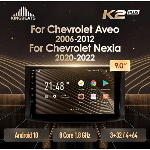 KingBeats Android 10 Octa-Core head unit HU 4G in Dash Car Radio Multimedia Video Player Navigation GPS For Chevrolet Aveo T250 2006 - 2012 no dvd 2 din Double Din Android Car Stereo 2din