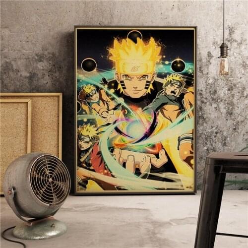 Classic Anime Uzumaki Retro Art Home Decor Room Living Bar Cafe Wall Decor Picture Quality Canvas Painting Poster