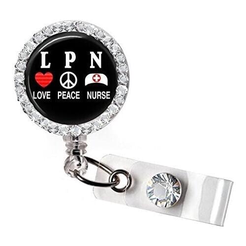 LPN Nurse Badge Holder Reel 10pcs/lot