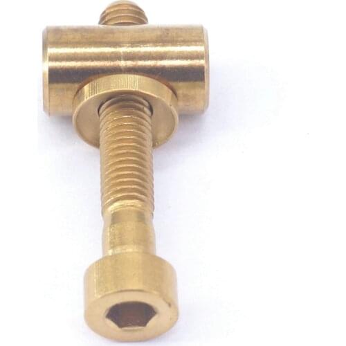 M5x30mm Golden GR5 Titanium Alloy Screw Bolt & Washer & Barrel Nut For Bicycle Seat Post