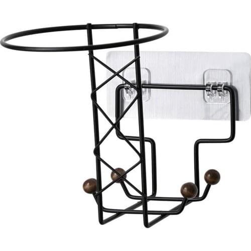 Metal Wall Mounted Motorcycle Helmet Holder Hook Hat Rack Hanger Display Multifunctional Hat Storage Rack Hook