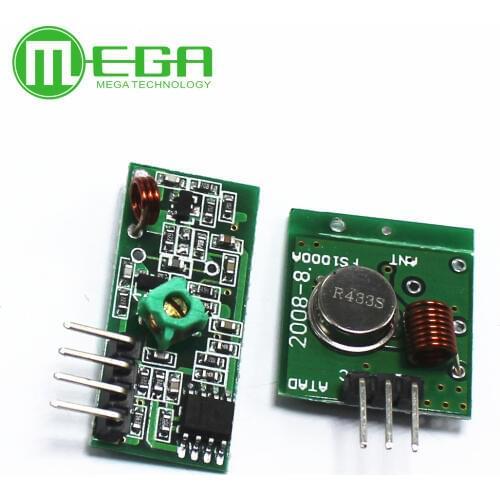 50pair=100pcs RF wireless receiver module & transmitter module board Ordinary super- regeneration 433MHZ DC5V