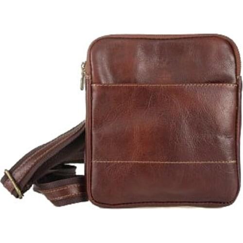 Men`s leather shoulder bag Bottega Carele BC612