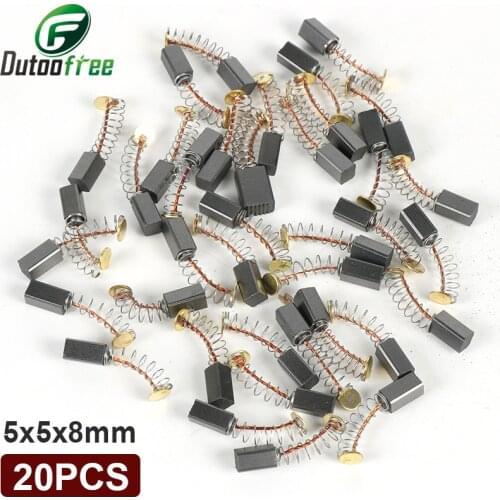 Mini Drill Accessories Carbon Brushes 5mm Dremel Rotary Tool Spare Parts For Mini Electric Drilling Machine Engraver Kit