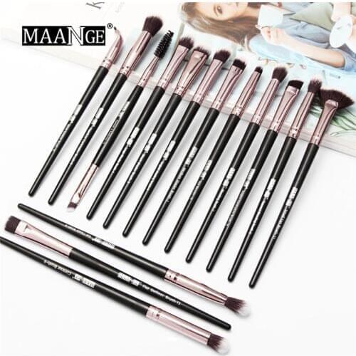 MAANGE New Make Up Brushes 5/15 PCS Professional Blending Eyeshadow Eyebrow Fan Brush For Makeup Beauty Set pincel Maquiagem