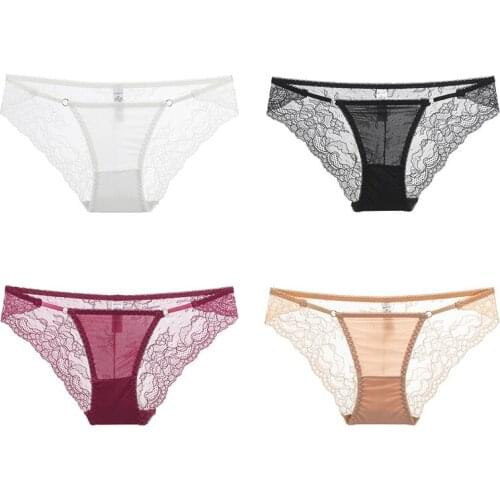 New Product Hot Sale Lace Thin Lace Briefs Low Waist Seamless Black Womens Panties Panties Women Sexy Lingerie Femme