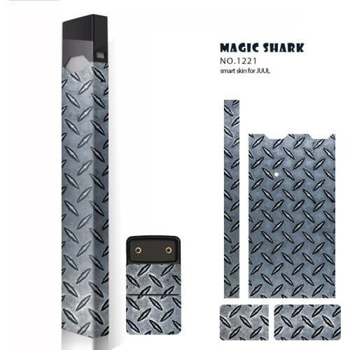 Magic Shark Original Brand New Stylish Fashion Stereo Film PVC Sticker Skin For Juul Electronic Cigarette Sticker