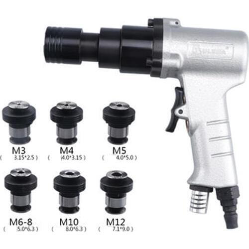 M3-M12 Pneumatic Tapping Machine Air Drill Tapping Tool Pneumatic Tapper Machine with 6 Collet Chuck UL-GY2