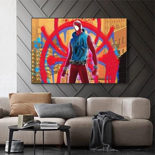 Marvel Avengers Superhero Classic Movie Canvas Painting Spiderman Posters and Prints Wall Art Picture for Living Room Home Decor