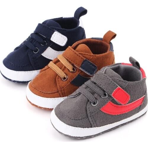 2020 New Baby Cotton First Walkers Soft Sole Infants Shoes Antislip Newborn Boys Casual Shoes Sneakers
