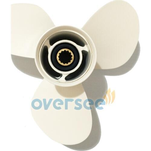 OVERSEE 69W-45958-00-EL Propeller Size 11-1/4x14-G For Yamaha 40HP 50HP Outboard Engine 11 1/4 x 14 - G