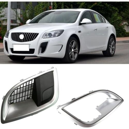Lofty Richy For Buick Regal GS 12-15 Fog Light Grills Honeycomb Mesh Fog trailer cover Front Bumper Light Grills Racing Grills