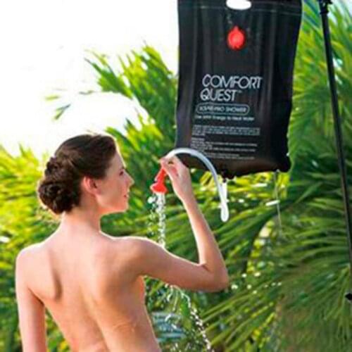 20L Water Bags Outdoor Camping Solar Shower Bag Foldable Heating Camp Shower Hiking Climbing Bath Bag High Capacity