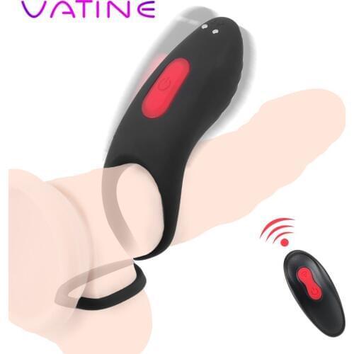 VATINE 9 Speed Remote Control Sex Toys for Men Couples Vibrating Cock Ring Products for Adults Sex Ring Cockring Penis Ring
